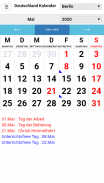 Deutschland Kalender screenshot 2