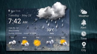 Real-time weather display screenshot 2