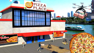 Pizza Home Delivery Drone City screenshot 0