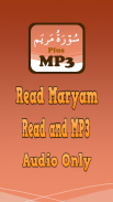 Surah Maryam Plus MP3 Audio screenshot 0