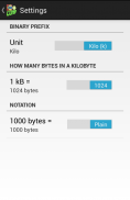 Calculadora de Bytes e Bits screenshot 4