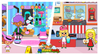 My Pretend Home & Family - Kids Play Town Games! screenshot 7