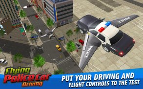 Guida in auto della polizia volante: Real Car Race screenshot 5