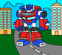 ภาพวาด: หุ่นยนต์ screenshot 1
