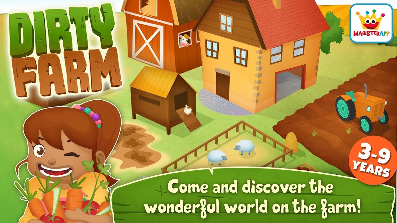 животные и игры для малышей развивающие Dirty Farm - Загрузить APK для  Android | Aptoide