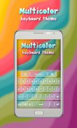 Keyboard Multicolor Theme screenshot 1