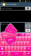 Pink Keyboard for S4 screenshot 0