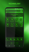 Technology Green Theme - Art Fine Launcher screenshot 1