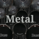 Drum kit metal Icon