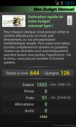 Mon Budget Mensuel screenshot 1