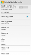 Note3 WaterColor Locker screenshot 2