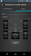 Advanced car audio setting screenshot 1