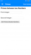 Primes between Two Numbers screenshot 3