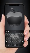 Jet Black New Phone10 tema do teclado screenshot 1