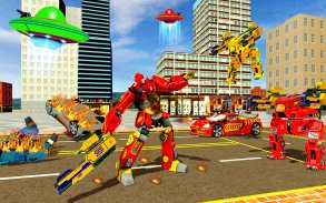 Excavator Robot Car Game:UFO Robot Elephant Game screenshot 1