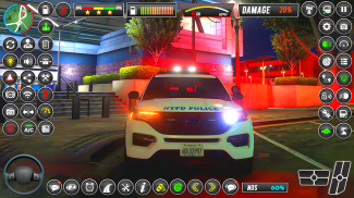 Lujo Prado Policía Coche Sim screenshot 0