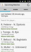 Tennis Schedules screenshot 2