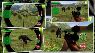 การล่าสัตว์ไดโนเสาร์ในป่า - 3D screenshot 1