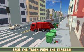 Lixo Blocky Truck SIM PRO screenshot 3