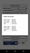 Calculadora de Horas Extras screenshot 0