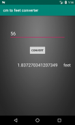 cm to feet converter screenshot 1