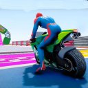 Super-héros Bike Stunt Racing