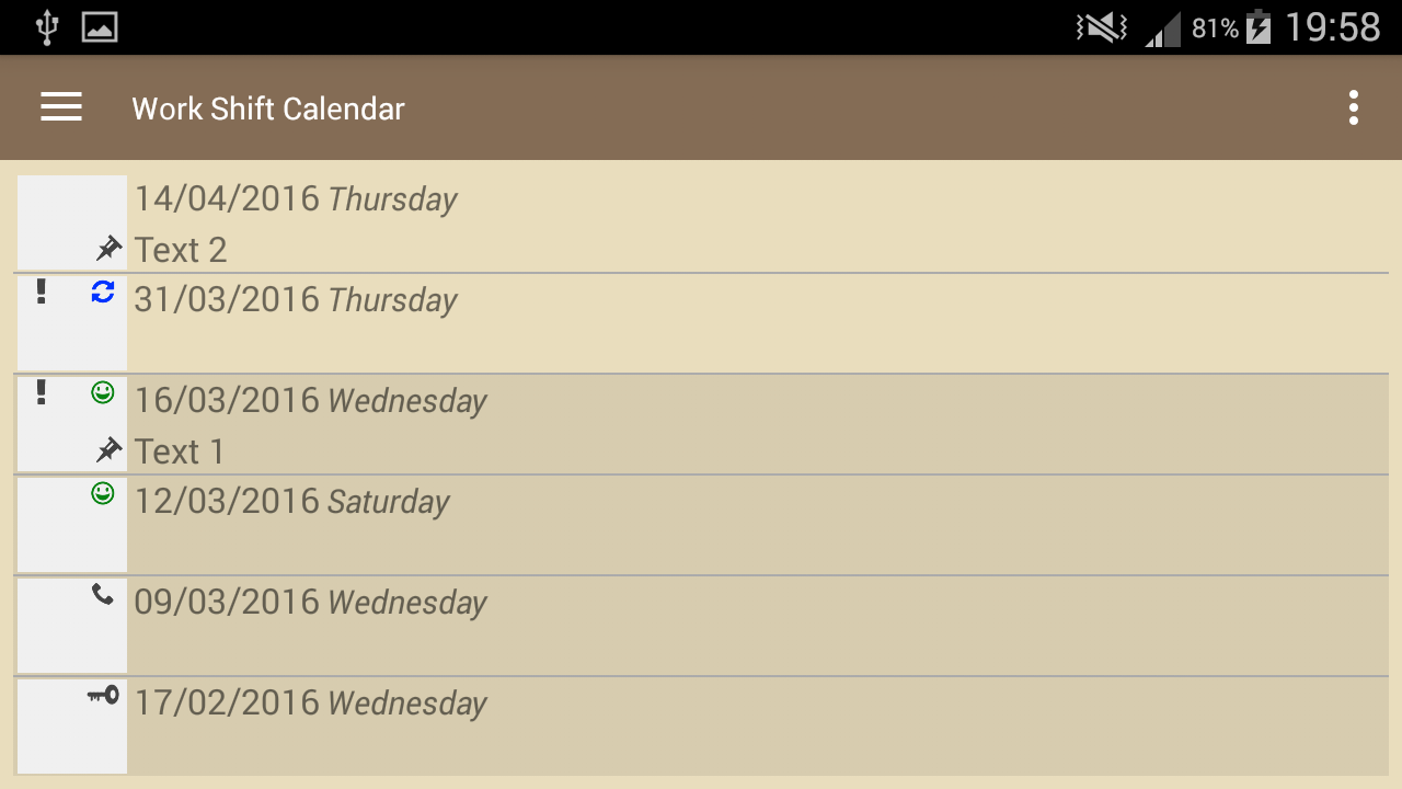 Work Shift Calendar - APK Download for Android