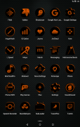 Black and Orange Icon Pack ✨Free✨ screenshot 19