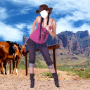 Cowboy Foto Jurken Icon