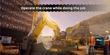 Heavy Excavator - Real Crane Driving Simulator 3D screenshot 1