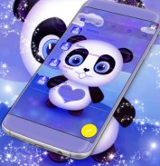 Chủ đề dễ thương Panda SMS screenshot 1