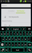 Green Neon Keyboard GO screenshot 1