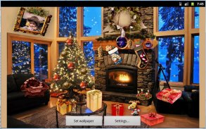 Christmas Fireplace LWP Deluxe screenshot 1