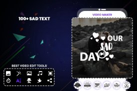 Sad Video Maker with Music screenshot 2