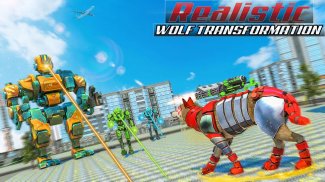 Wolf Transform Grand Robot War Hero Tank Shooting screenshot 1