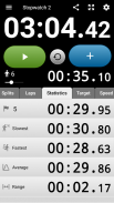 Stopwatch tingkat lanjut - timer olahraga screenshot 7