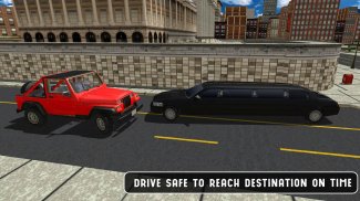 Limousine Driving Game 3d: UpHill Limo Offroad Car screenshot 6