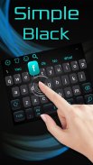 Simple Cool Black Keyboard Theme screenshot 1