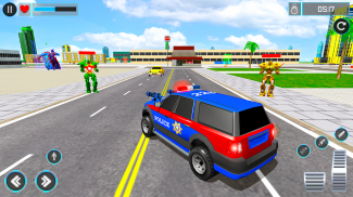 Robot Transform War Car Games screenshot 6