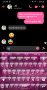 Glass PinkPurple TouchPal Skin screenshot 6