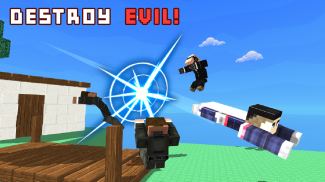 Flying Superhero: Blocky World screenshot 1