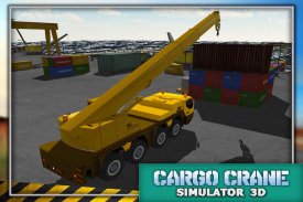 3D หนัก Cargo Crane จำลอง screenshot 3