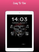 Skull Lock screen keypad Skull Lock screen pattern screenshot 10