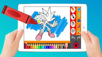 Soni Coloring The Blue Hedgehogs screenshot 1