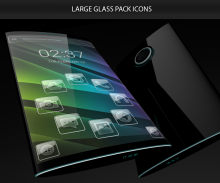 Glass theme & glass icon pack + amoled wallpapers screenshot 0