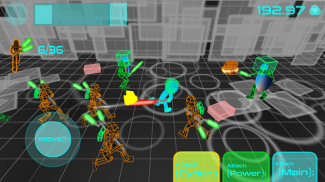 Stickman Neon luta de espadas screenshot 8
