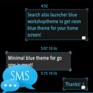 GO SMS Pro Theme Es Minimal screenshot 6