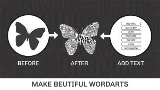 Word Art Creator - gerador de nuvem de palavras screenshot 0
