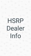 HSRP Gujarat Dealer Info screenshot 0