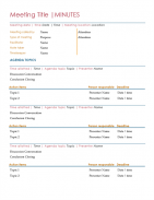 Meeting Minutes & Notes Office Templates screenshot 2